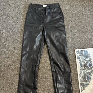 Wilfred Black Faux Leather Skinny Jeans